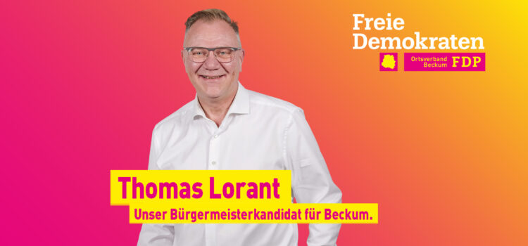 Thomas Lorant ist Bürgermeisterkandidat der FDP